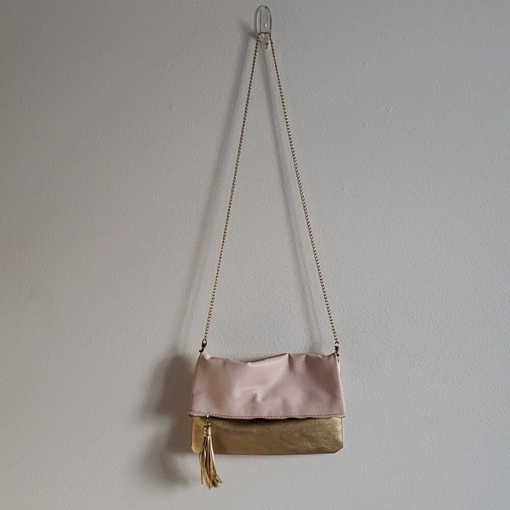 H&M Pink and Gold Crossbody Bag / Clutch